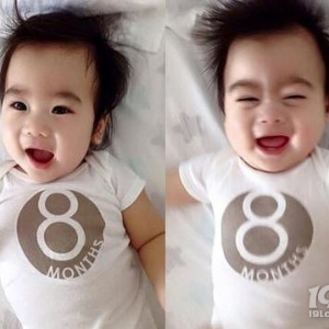 林志颖双胞胎儿子8个月大了 弟弟样子像极爸爸